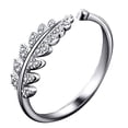 thumbnail image 1 of PVCS The Fashion Set Diamond Leaf Opening Ring Reveals Your Unique Personality, 1 of 2