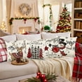 thumbnail image 6 of Gumesh Santa Claus Printed Pillow Cover Set of 4- Festive Christmas Bedding Decor, Soft Polyester Cushion Case for Decorating, 6 of 6