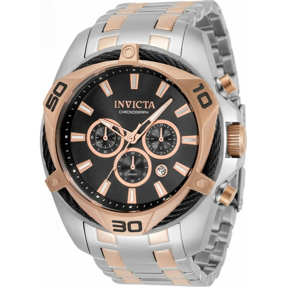 Invicta Men's 34129 Bolt Quartz Chronograph Black Dial Watch