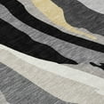 thumbnail image 5 of HomeRoots 600945 8 x 10 ft. Black, Gray & Tan Abstract Washable Indoor & Outdoor Rectangle Area Rug, 5 of 5