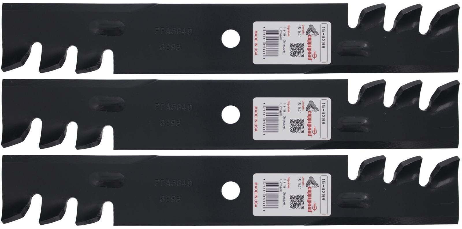 3 Rotary® Blades for Simplicity® 5020843SM Snapper® 77386 32in. 48in