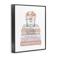 thumbnail image 2 of Stupell Industries Shabby Chic Delicate Pink Roses on Books Black Framed Giclee Art, 16 x 20, by Amanda Greenwood, 2 of 7