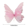 thumbnail image 3 of dajkiuy Giant Artificial Butterfly, 20 Inch Artificial Gauze Butterfly for Wedding Party Birthday Home Garden Backdrop Decorations, 3 of 4