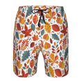 thumbnail image 3 of Logiee Autumn Leaves Print Mens Swim Trunks Quick Dry Board Shorts,Breathable Hawaii Beach Shorts Swimwear Bathing Suits-Medium, 3 of 6