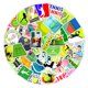 thumbnail image 2 of Calcomanías impermeables para tenis con grafiti, 50 unidades/lote, 2 of 3