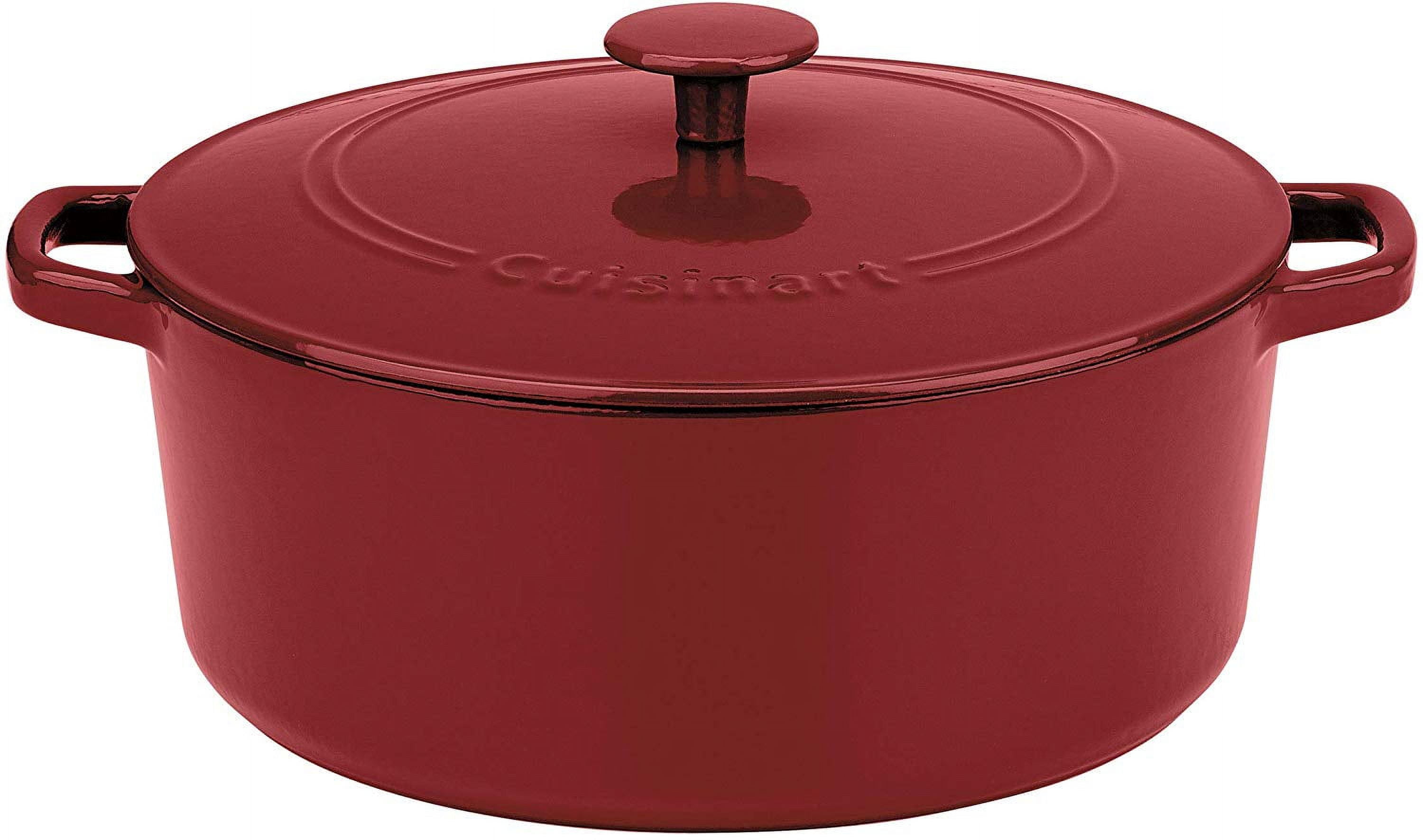 Cuisinart CI45-30CR Chef's Classic Enameled Cast Iron 12-Inch Chicken Fryer  with Cover, Cardinal Red - On Sale - Bed Bath & Beyond - 24031594