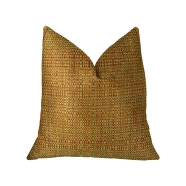 Plutus Melbourne Orange and Mint Handmade Luxury Pillow