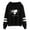 Black-HJ05783, variant on LaurenzSide Hoodies Sweatshirts High Street Women Man Pullovers Streetwear Casual Harajuku