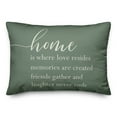 thumbnail image 2 of Creative Products Green Home is Where Love is 14x20 Indoor / Outdoor Pillow, 2 of 3