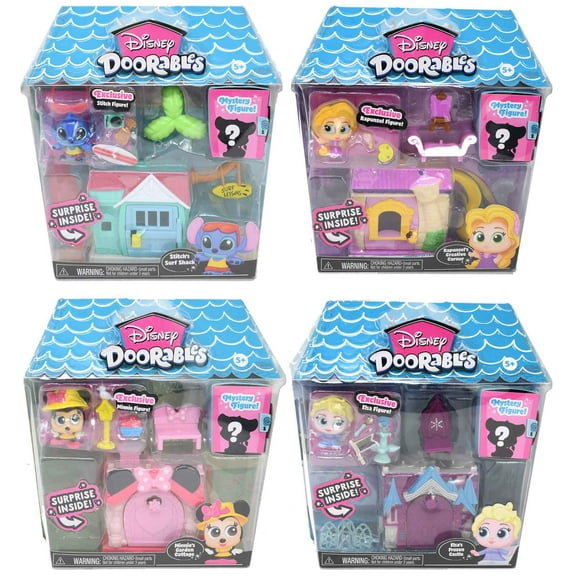 Disney Doorables Mini Playset (Complete Set of 4)