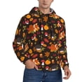 thumbnail image 2 of Salouo Autumn Hedgehog and Fox Cute Pattern Men's Fall Hoodie Sweatshirt,Sport Hoodie with Pockets for Men Pullover Casual Hooded Sweatshirt-XX-Large, 2 of 7