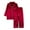 Red, variant on GYRATEDREAM Little Kid Big Girl Boy Satin Silk 2PCS Long Sleeve Button-Down 2PCS Pajamas Set,3-14Y