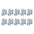 thumbnail image 1 of Unique Bargains 10Pack Mini Tuyau de Carburant Tuyau Pince, Réglable 9-11mm, Zingué, 1 of 5