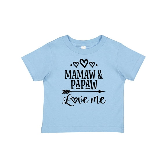 Inktastic Mamaw and Papaw Love Me Girls Baby T-Shirt