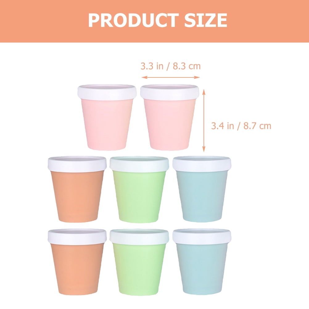  Glowcoast Ice Cream Containers With Lids - 16 oz Pint