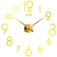 thumbnail image 3 of Reloj Decorativo de Pared Números Extraíbles DIY 3D Reloj Venta Liquidación Oficina Decoración para Regalos dorado Colco Reloj de pared DIY, 3 of 5