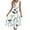 Q-White, variant on Women's Causual Dresses Sleeveless Round Neck Drawstring Ruffle A-Line Mini Dress Black