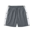 thumbnail image 2 of Elastic Waist Loose Short Pants with Side Buttons  Perfect for Men‘s Summer, 2 of 3