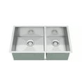 thumbnail image 3 of Blue Ocean 32" 16 Gauge Stainless Steel Undermount Kitchen Sink with FREE Grids and Strainers (KSR122L), 3 of 9
