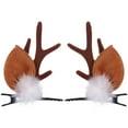 thumbnail image 2 of Christmas Reindeer Antlers Hair Clips, Hairpins with Deer Horn Ears, Christmas Hair Accessories, Cute Deer Headdresses, Stocking Stuffers for Women, 2 of 7