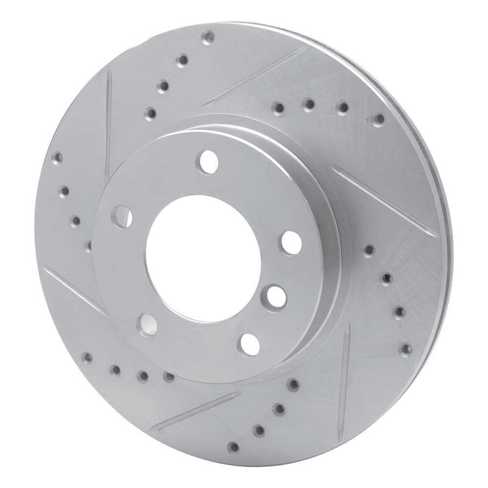 Dynamic Friction Company 631-31027L DFC Brake Rotor - Drilled And Slotted - Silver