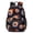 Baseballs Flames Pattern, variant on Softballs and Text Black Pattern 17" School Backpacks for Teens,Waterproof Oxford Fabric,S-Shape Padded Straps for School,Travel,Hiking,Camping