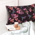 thumbnail image 4 of Salouo Humming Bird And Tropical Pattern Pillow Cases,1PC Pillow Covers with Envelope Closure Decorative Pillow Case for Bed Couch,Pillows Not Included-16"x24", 4 of 6