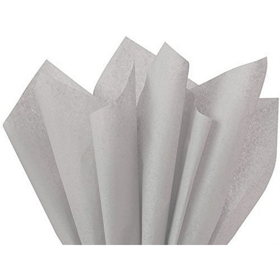 Flexicore Packaging Cool Gray .. Gift Wrap Tissue Paper .. Size: 15 Inch X .. 20 Inch | Count: .. 100 Sheets | Color: .. Cool Gray