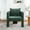 Dark Green-Chenille, variant on Modern 3-Leg Chenille Accent Chair with Ergonomic Arms & Removable Pillow, Plush Small Space Armchair, Single Sofa Chair for Living Room, Bedroom, Dining Room and Office, Dark Green
