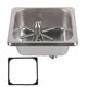 thumbnail image 1 of Enjuagadora de vidrio para fregadero de cocina, limpiador de vasos de vidrio de acero inoxidable para cafetería y Bar de Hotel, 1 of 14