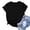 Black women's knot front t-shirt a1, variant on Women's Summer T-Shirt Knot Front Short Sleeve Casual Top Round Neck Blouse Vacation Holiday Fashion Clothes, Gray M