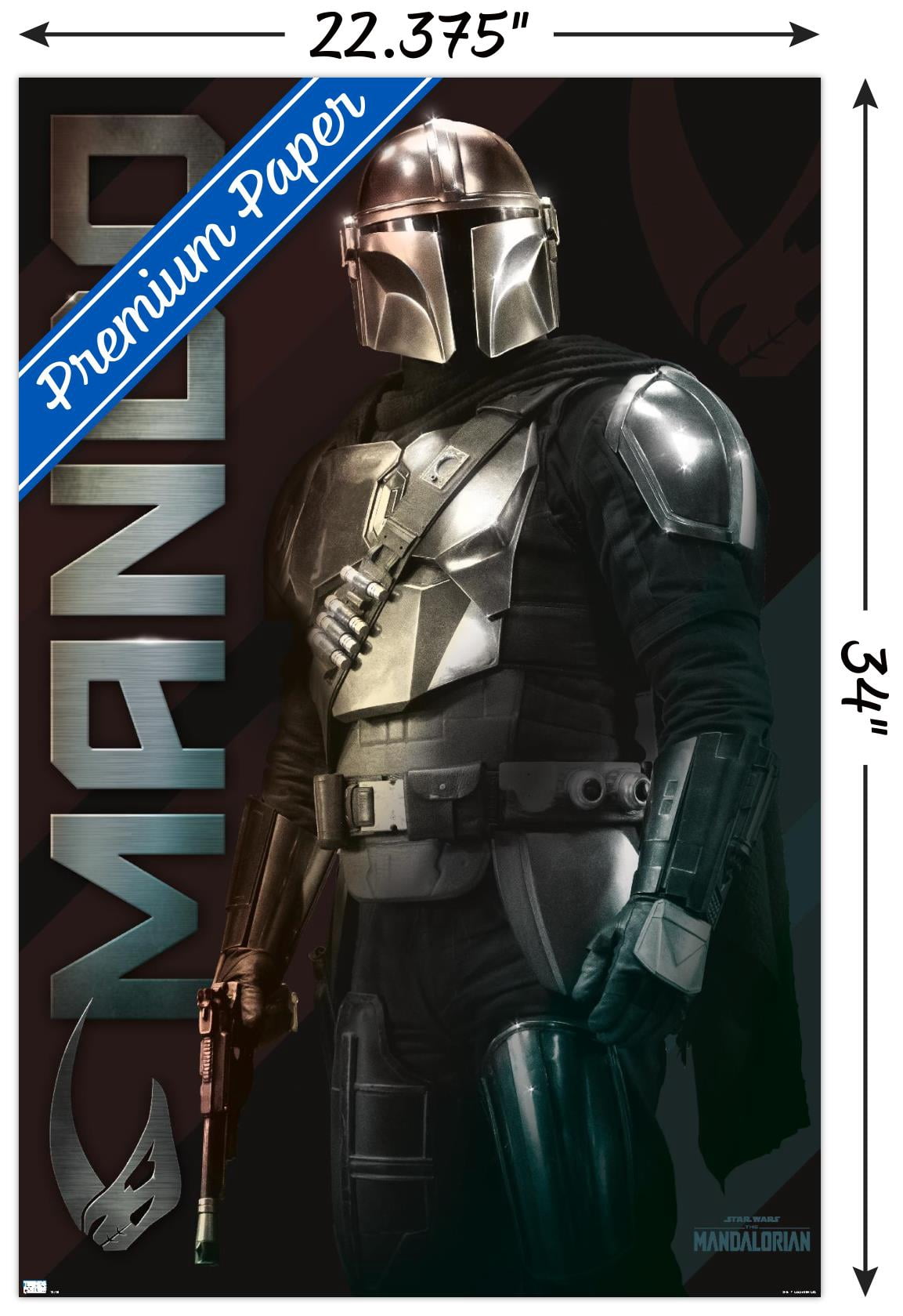 Star Wars: The Mandalorian - Name Wall Poster, 22.375" x 34"