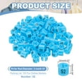 thumbnail image 2 of Clothes Hanger Markers Number 52 Tags Garment Size Tag Hanger Clips Round Color Coding Label, Blue 100Pcs, 2 of 6