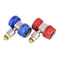 thumbnail image 2 of Efficient 1/4 SAE Male Flare R134A Quick Connector Adapter Coupler 2pcs, 2 of 6