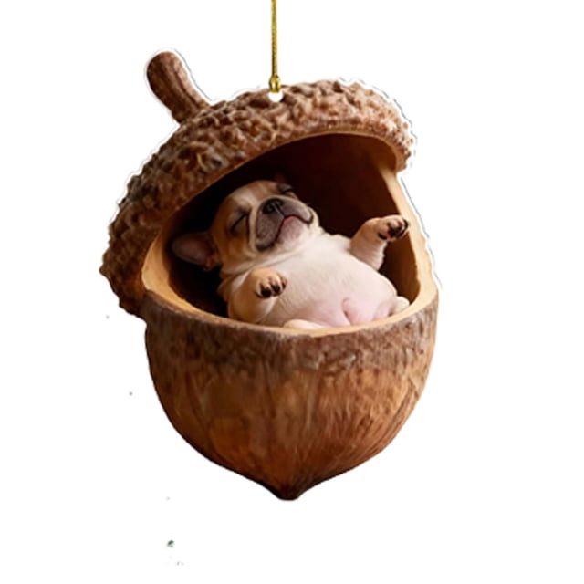 Adornos Navideños con Agujeros para Árbol, Colgantes Acrílicos Planos 2D, Decoración Navideña para Árbol, Coche y Coche.