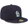thumbnail image 3 of Men's New Era Navy St. Louis Cardinals White Logo 59FIFTY Fitted Hat, 3 of 6