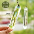 thumbnail image 4 of Set 2 Crystal Suncatchers, 120mm Large Prism Sun Catchers Windows Hanging Ornaments Rainbow Maker Pendant Indoor Outdoor Garden Decor,Clear, 4 of 14