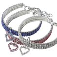 thumbnail image 3 of Bling Rhinestones Pet Collars Glitter Pendant Dog Collar Adjustable Crystal Cat Collar Pets Necklace for Small Cat Dog Puppy, 3 of 5