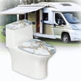thumbnail image 6 of HELLHERO Comfortable and Practical Bathroom Seat Covers Universal Stretch for Bathroom, 6 of 8