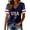 1-Navy, variant on 250th Anniversary USA Shirt Women 1776-2026 American Flag Print V-Neck T Shirts 4th of July Short Sleeves Patriotic Tees Loose Comfortable 250 Years Independence Day Tops 2-Red M