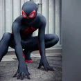 thumbnail image 5 of Nuevo disfraz de Spiderman Miles Morales para cosplay de Anime para adultos con impresión 3D de Into The Verse, mono Zentai de superhéroe para Halloween para niños, 5 of 5