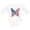AA-White, variant on Inktastic Patriotic Butterfly Girls Long Sleeve Baby Bodysuit