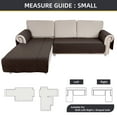 thumbnail image 3 of Sectional Couch Covers L Shape Sofa Cover Waterproof Reversible with Chaise Cover Durable Furniture Protector Sofa Slipcovers for Pets Dog Cat 2-Piece, 3 of 8