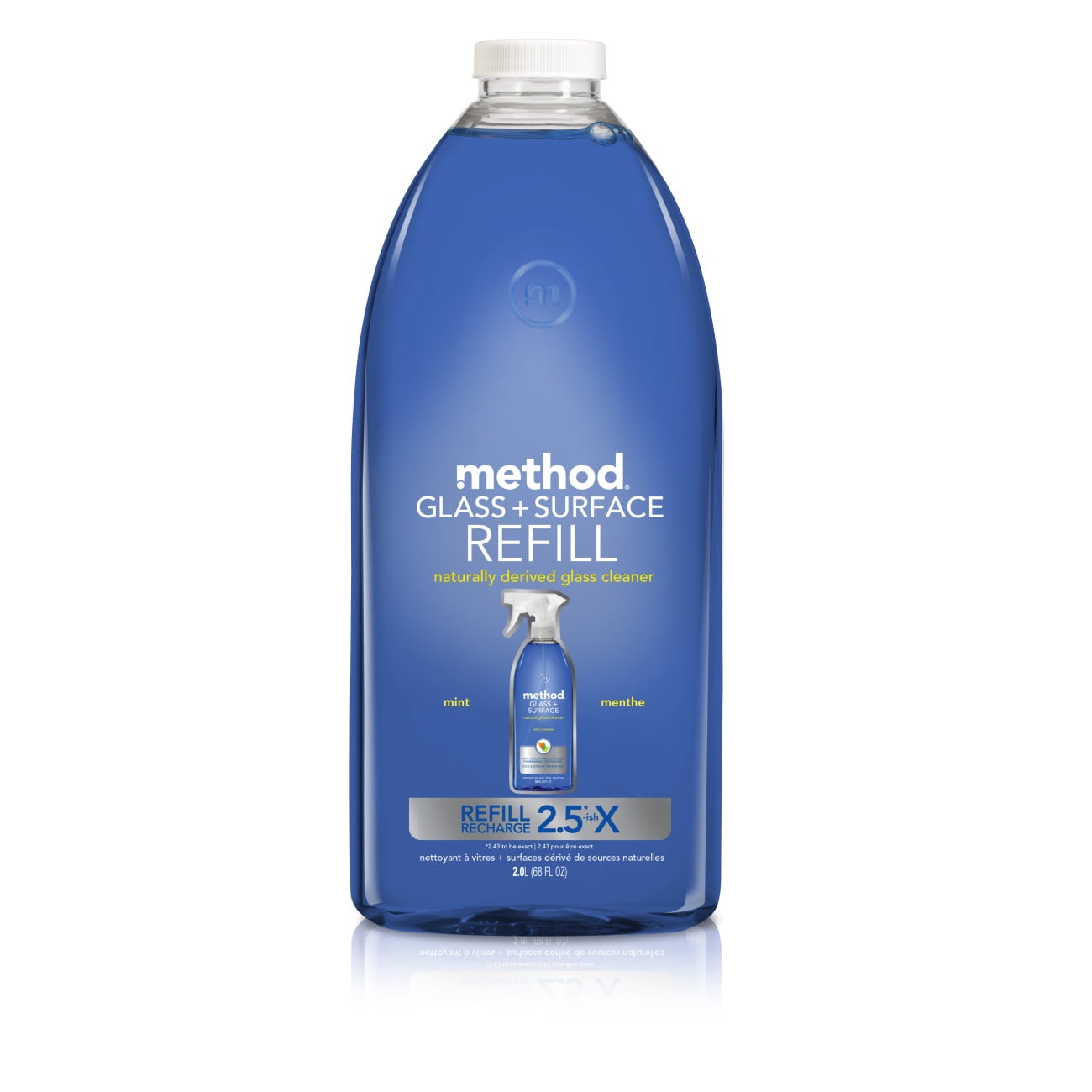 Method Glass Cleaner + Surface Cleaner Refill, Mint, 68 Ounce