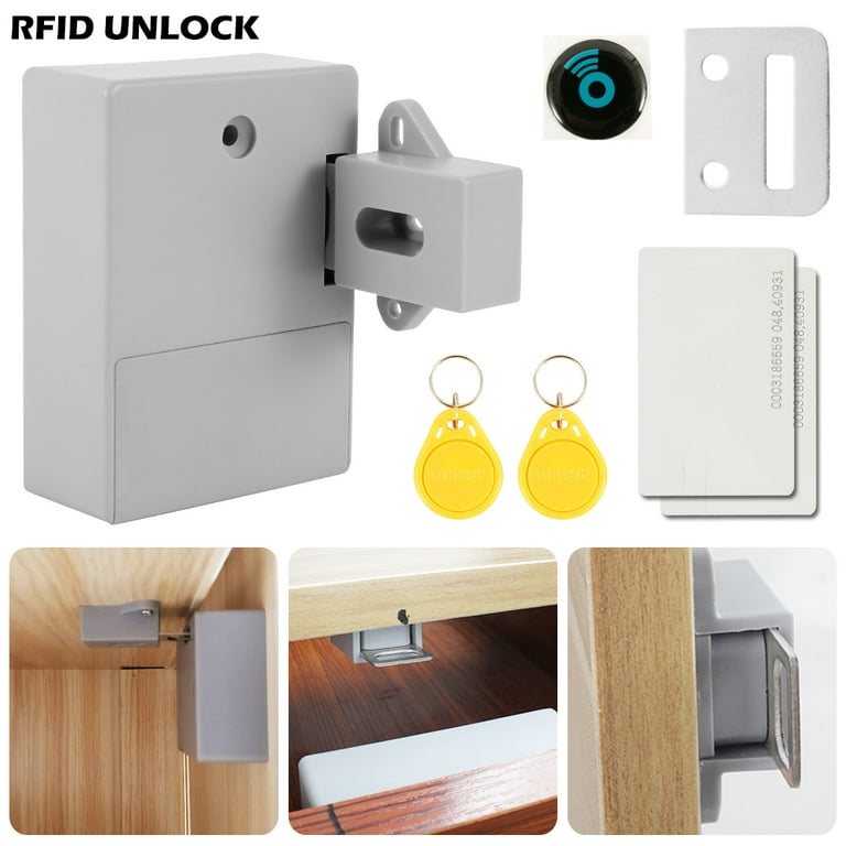 RFID Locks for Cabinets Hidden DIY Lock - Electronic Cabinet Lock