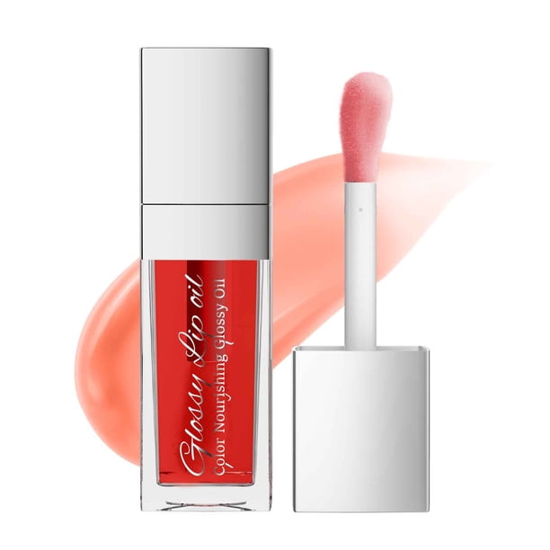 Aceite labial hidratante, tinte labial voluminizador, brillo labial hidratante, bálsamo labial transparente en barra, nutritivo, reparador, no pegajoso, hidrata y aclara las líneas de expresión, 8 ml