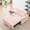 Pink, variant on Smooth Corduroy Sofa | Effortlessly Transformable into Bed in Living Spaces | Enjoy TV and Work on Movable Tabletop
