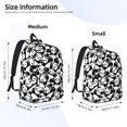 thumbnail image 2 of Balery Seamless Pattern Cute Panda Mochila Clásica Impresa Básica para Viaje, Mochila Escolar Resistente al Agua, Mochila de Lona con Correas Ajustables-Small, 2 of 5