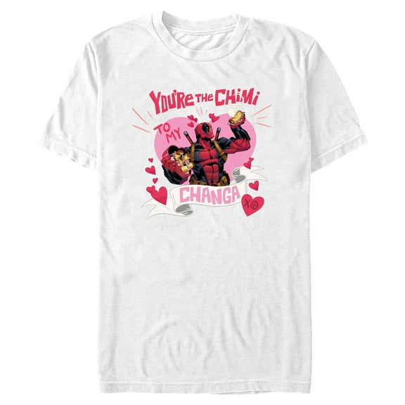 Men's Marvel: Deadpool You’re the Chimi to My Changa Graphic T-Shirt