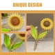 thumbnail image 2 of Pinza para el pelo con forma de girasol, pinza para el pelo con forma de flor, pinza para peinar el cabello, pinza para cola de caballo, 2 of 7